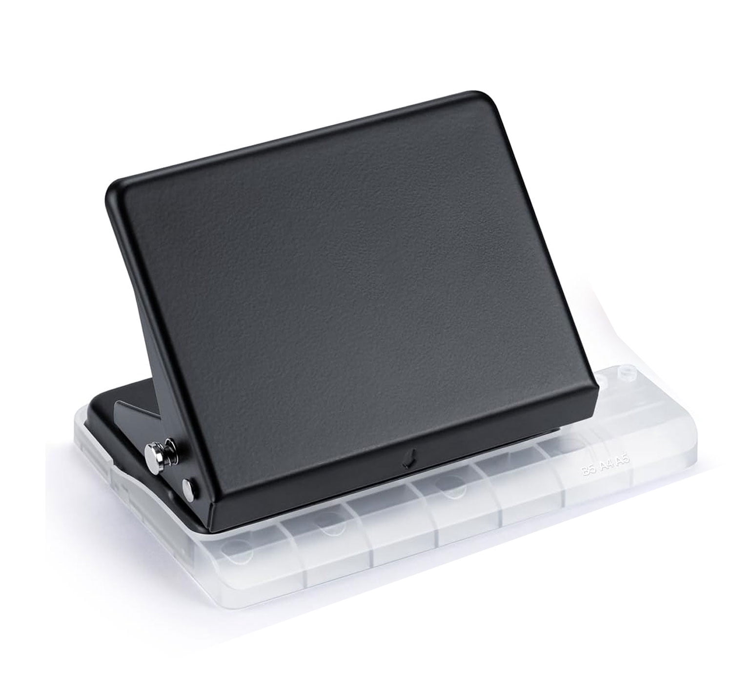 10 Hole Punch Binding Machine for Planners, With 10 Multi-Color 30-Hole Loose Leaf Binding Spines, Punches 26 Holes on B5, 30 Holes on A4, 20 Holes on A5 Paper
