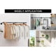 thumbnail image 3 of 2 Pack Estante de Ropa, Perchero Industrial con 6 Pack Gancho, Barra de Ropa Desmontable, Barra Multiusos para Colgar en El Armario, Para Balcón, Baño, Dormitorio (184cm), 3 of 6
