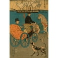 thumbnail image 3 of Utagawa, Sadahide 11x14 Black Modern Framed Museum Art Print Titled - Americans enjoying Sunday in Yokohama (Yokohama kyujitsu Amerikajin yuko), 1861, 3 of 5
