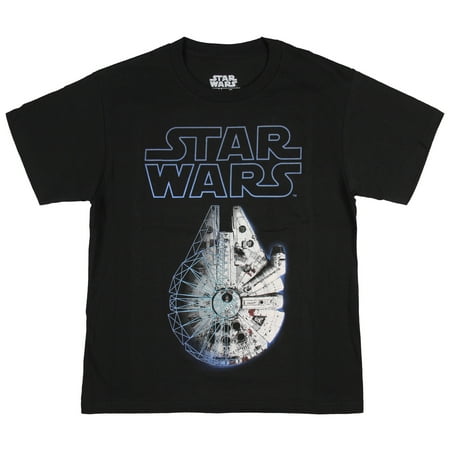 Star Wars Boys' Millennium Falcon Glow in the Dark T-Shirt
