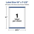 thumbnail image 6 of Avery Matte White Rectangle Labels, 10" x 7.5", 100 Labels, 6 of 8