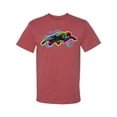 thumbnail image 2 of Wild Bobby, Colorful Sea Turtle Swimming Animal Lover Men's Graphic T-Shirt, Vintage Heather Red, 3XL, 2 of 3