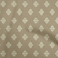thumbnail image 1 of oneOone Georgette Viscose Light Brown Fabric Geometric Craft Projects Decor Fabric Printed By The Yard 42 Inch Wide, 1 of 4