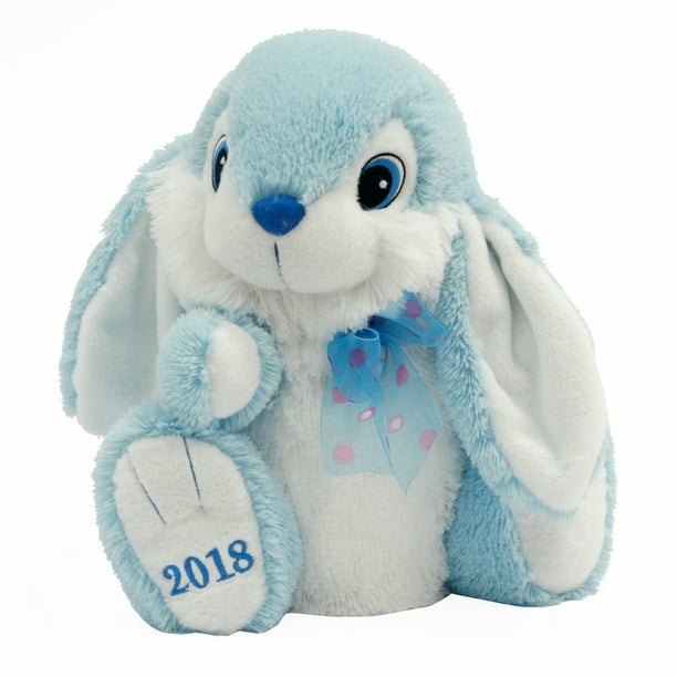 Easter Collectible Hoppy Hopster ® Bunny Plush Toy for 2018 Gift, Blue