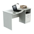 thumbnail image 3 of Inval Curved-Top 2-Drawer Desk, Multiple Colors, 3 of 9