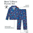 thumbnail image 2 of Beverly Hills Polo Club Boys Pajama Set Lightweight Button Down Long Sleeve Pajamas and Pajama Pants, 2 of 7