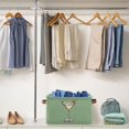 thumbnail image 5 of Yayeee 2 Pack Canvas Storage Basket with Handles for Shelves Fabric Bins Closet Organizer, Lemon Juice, 5 of 8