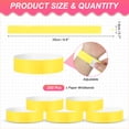 thumbnail image 2 of Uxcell Paper Wristbands for Events Party Wrist Bands Colored Waterproof Concert Identification Wristbands Hand Bands Fluorescent Yellow, 2 of 7