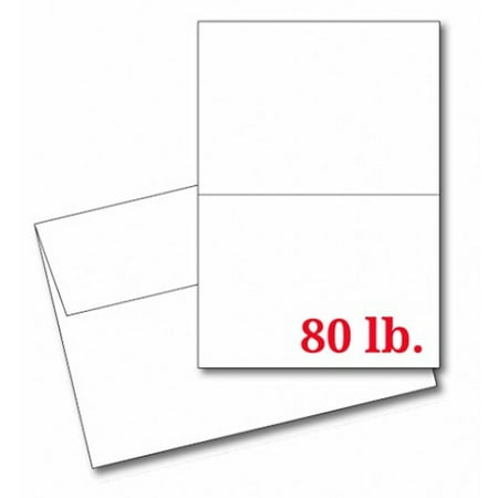 Blank Invitations - Greeting Cards Set – 5x7 Blank White Cardstock and Envelopes Perfect for Business, Invitations, Bridal Shower, Birthday, Interoffice, Invitation Letter, Weddings and All Occasion – Bulk Set of 50