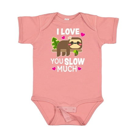 

Inktastic I Love You Slow Much with Sloth on Treebranch Gift Baby Boy or Baby Girl Bodysuit