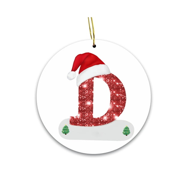 Decoraciones Del Árbol de Navidad Decoración Del Árbol de Navidad de 26 Letras Decoración Del Árbol de Navidad Colgante Decoración Del Árbol de Navidad Personalizada