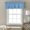 Blue, variant on Kitchen Curtain Valance Sports Soccer Balls Rod Pocket Window Valances,Modern Minimalist Football Pattern Small Windows Treatment for Living Room Bedroom,42"x12"