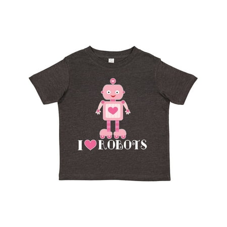 

Inktastic Robotics I Love Robots Girls Gift Toddler Toddler Girl T-Shirt