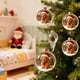 thumbnail image 5 of Colgantes De Plástico Adorno Navideño De Plástico Multicolor Con Esfera De Cristal Transparente Y Escena Invernal En Miniatura Con Adorables Animales Con Gorros De Papá Noel, 8x8x8cm (1 Unidad) Rkxzt, 5 of 9