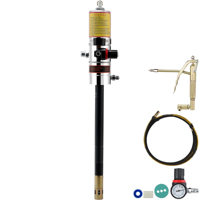 Bomba de grasa VEVOR, bomba de grasa neumática con relación de presión de 50:1 con manguera de alta presión de 13 pies y pistola de grasa, bomba de grasa neumática, bomba de grasa de lubricación