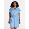 thumbnail image 2 of Time and Tru Women's Utility Shirtdress, Sizes XS-XXXL, 2 of 6