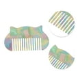 thumbnail image 2 of Unique Bargains 1 Pc Durable Cat Hair Comb Blue Purple Acetate Sheet, 2 of 5