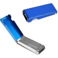 thumbnail image 2 of Guitar Saddle File Saddle Nut Slot Tool Guitar Bridge File Set For Guitar, Acoustic Bass, Ukulele Bass, 13 Needles Stainless Steel Buckle, Blue, 2 of 3