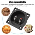 thumbnail image 6 of GUYUTING Easy Install Speaker Terminal Box Black ABS Silver Connectors Fits 5mm Cable for DIY Speaker Projects Home Audio, 6 of 8