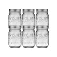 thumbnail image 1 of Frasco Mason Jars Ball 6 Piezas 16 Onzas Boca Regular vidrio Cristal Transparente tapa vintage, 1 of 6