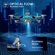 D99 GPS Drone with 8K UHD Camera, Foldable Quadcopter for Adults Beginners, Brushless Motor, VR Mode, 2 Batteries, Orange