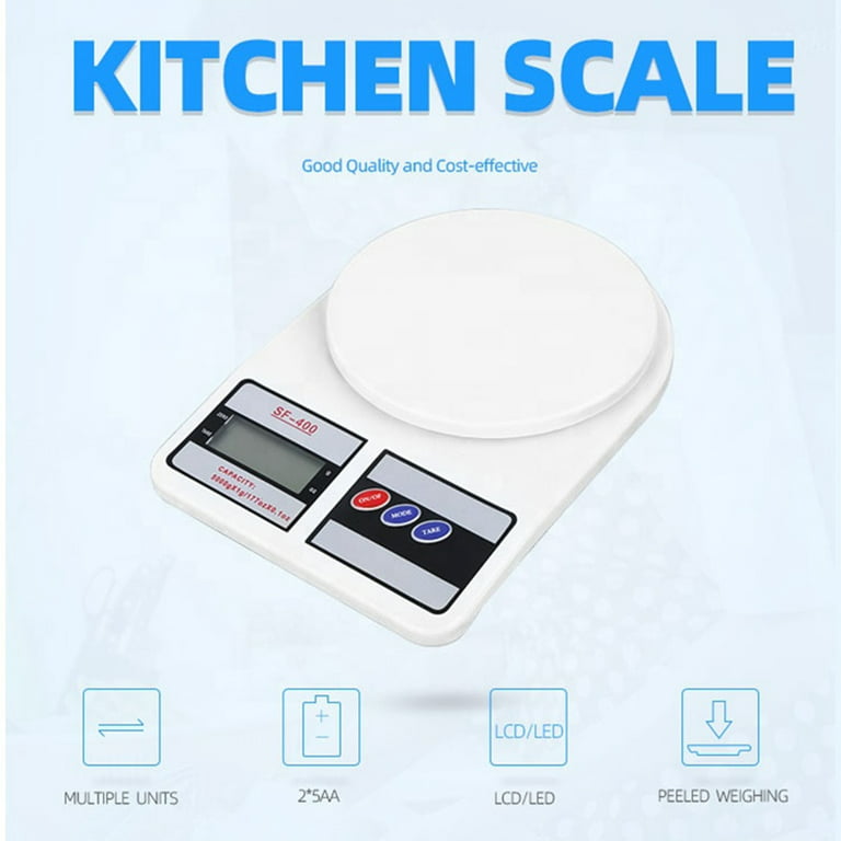 Kitchen 3kg 3000g/1g Mini Digital Electronic Weight Scale w Bowl White -  7.1 x 6 x 1.6(L*W*H) - Bed Bath & Beyond - 17611962