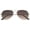 Silver / Lavender, variant on sunglassLA Unisex Classic Teardrop Full Metal Frame Gradient Flat Lens Aviator Sunglasses (Gold / Amber) - 51mm