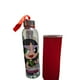 thumbnail image 1 of Botella de cristal, para tomar agua de 500 ml, de las chicas superpoderosas, Bellota funda roja,, 1 of 4