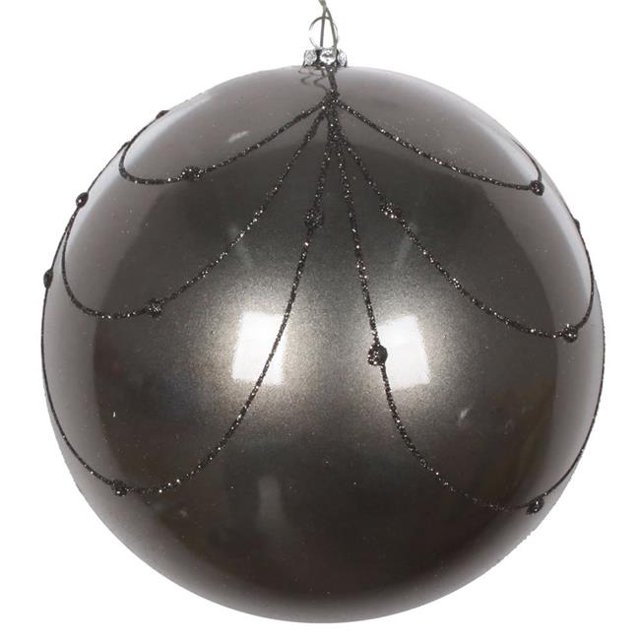 Vickerman MT194784D Rideau Pailleté en Bonbons Gunmetal 6 Po - 3 par Sac