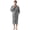 Grey, variant on Men's Towel Robe, Soft Absorbent Kimono Bathrobe, Quick Dry – L/XL, Grey