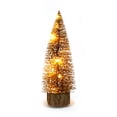 thumbnail image 2 of Mini- Trees for Christmas Tabletop Christmas Tree Decor Miniature Xmas Tree Christmas Decorations Tabletop Mini- Christmas Decor Christmas Decorations for Tables Brown Wood Bottom 25cm 1PCS, 2 of 9