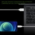 thumbnail image 2 of Cellet Heavy-Duty Nylon Braided Lightning Cable – 10FT (Apple MFi Certified) Compatible with iPhone / iPad / AirPods / iPod, 2 of 8