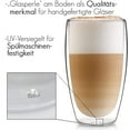 thumbnail image 3 of GLASWERK design latte macchiato glas (4 x 330 ml) - dubbelväggig, 3 of 4