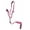 Pink, variant on Showman PONY Braided Nylon Cowboy Knot Rope Halter w/ Lead  (Pink)