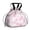 Geometric Flower and-2, variant on Geometric Flower and Sunburst Gray Drawstring Insulated Lunch Bag for Women, Stain-Resistant Large Lunch Tote with Multi-Pockets for Work Office
