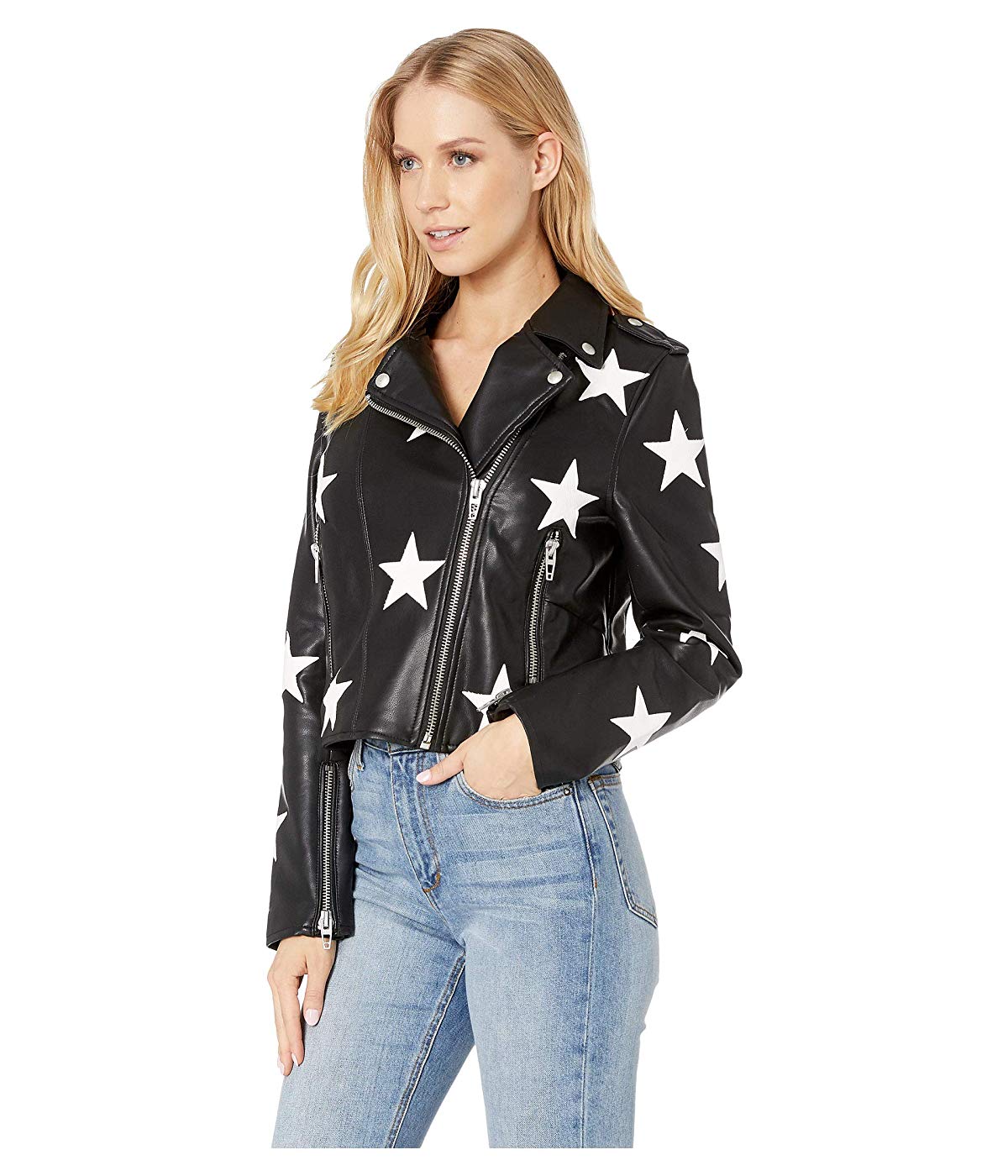 Blank NYC Black and White Star Jacket 