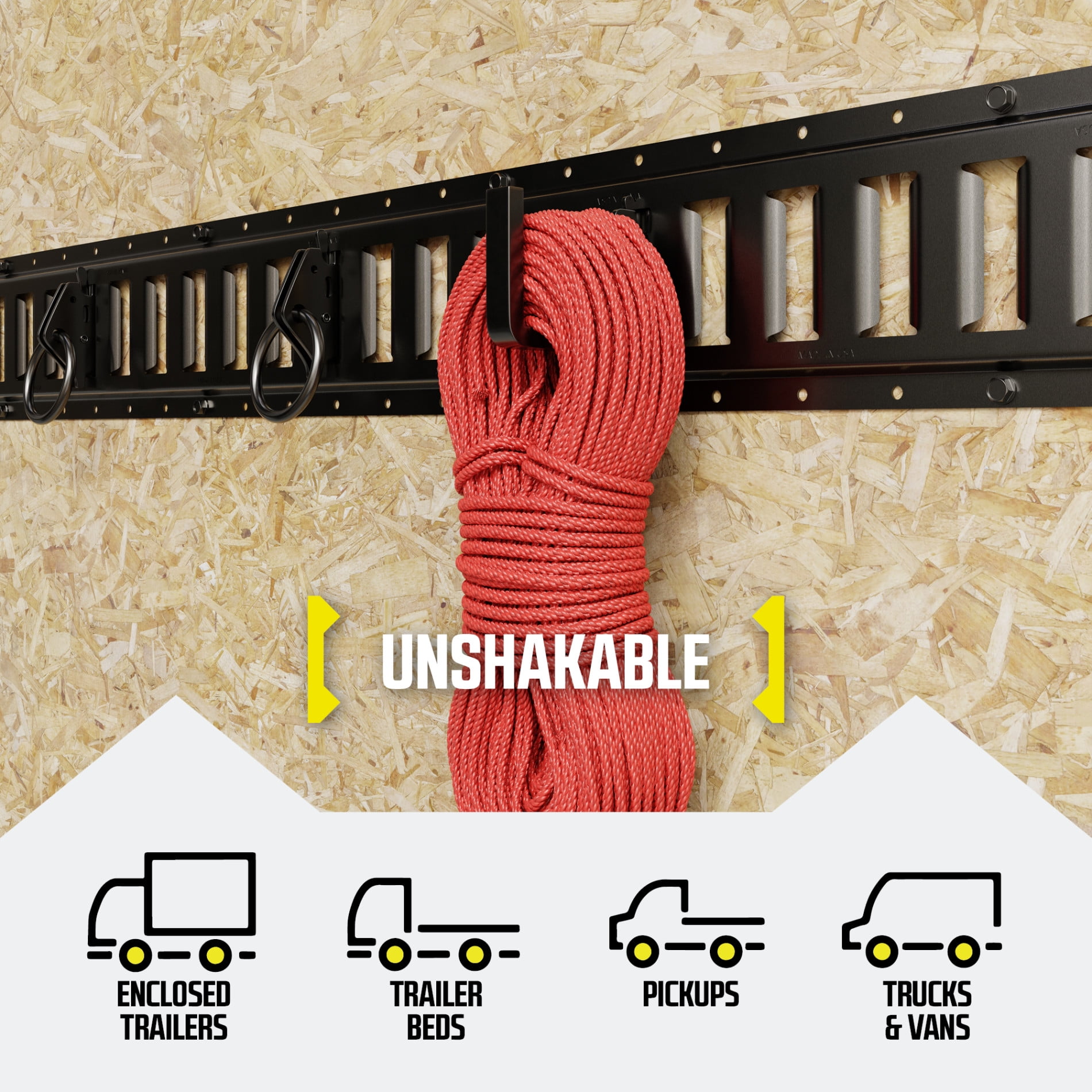 DC Cargo Mall E-Track Heavy Duty Shovel/Tool Hanger