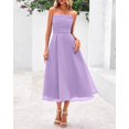thumbnail image 4 of Vestido PRETTYGARDEN de verano con tirantes finos para mujer, color morado, 4 of 9