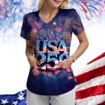 thumbnail image 2 of UngA 250 Anniversary USA Shirt Women 250th T Shirts American Flag Patriotic 250 Years Womans Shirts (Dark Purple,M), 2 of 8