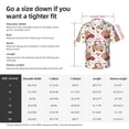 thumbnail image 5 of Fuzoiu Watercolor Fall Print Hawaiian Shirt for Men, Summer Beach Casual Short Sleeve Button Down Shirts, Men’s Beach Summer Shirts with Pocket,3X-Large, 5 of 7