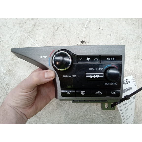 Pre-Owned 14 Toyota Venza Temperature Control Unit OEM - Verify Specific Vehicle Fitment In Description - (Good)