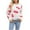 White, variant on DeHolifer Sweaters for Women Lips Print Valentine's Day Long Sleeve Round Neck Pullover Knit Jumper Tops Winter Loose Fuzzy Knitwear Fall Warm Tops Hot Pink S