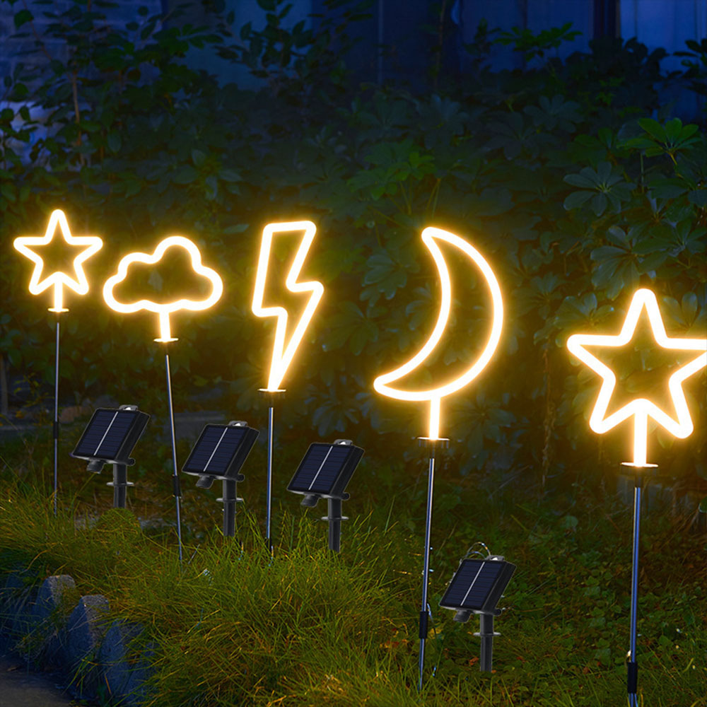 Solar Lights - Decorative Solar Neon Lights for Outdoor Lawn Yard Decoration - image 5 of 5