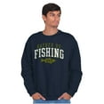 thumbnail image 5 of Funny Rather Be Fishing 24/7 Joke Unisex Plus Size Sweatshirt Brisco Brands 2X, 5 of 6