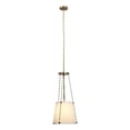thumbnail image 6 of Jamie Young Co California 1-Light Metal & Linen Pendant in Brass/Off White, 6 of 7