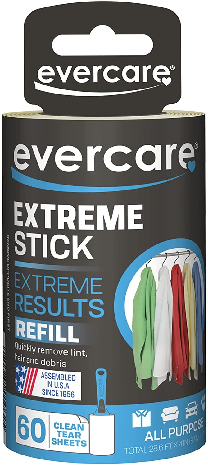 Evercare Giant Extreme Stick Lint Roller Refill 70 Sheets Count per Roll