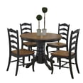 thumbnail image 3 of The French Countryside Oak and Rubbed Black 5PC Dining Set, 3 of 3