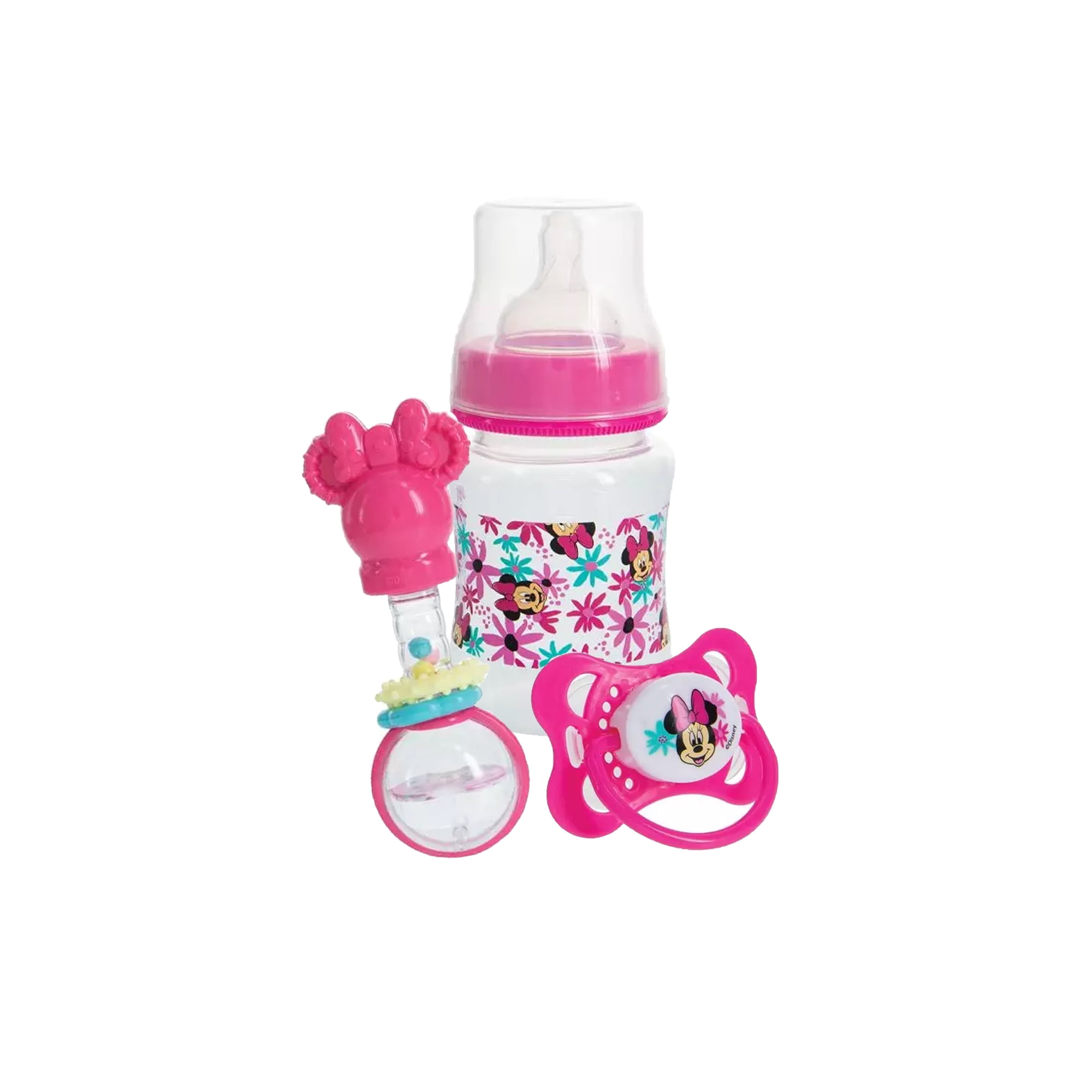 Minnie Mouse Bottle Gift Set with Pacifier and Rattle