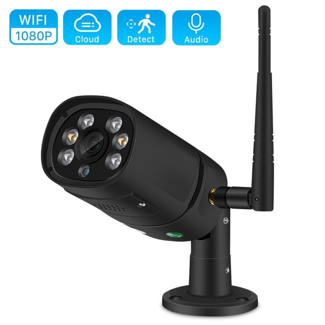 ANBIUX-cámara IP de 2MP para exteriores, videocámara inalámbrica CCTV con cable 1080P, Audio bidireccional, ranura para tarjeta TF, máx. 128G, IR 20m, P2P, iCsee