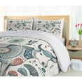 thumbnail image 4 of Ambesonne Rustic Duvet Cover Set, Traditional Southwestern, Queen, Paprika Petrol Blue, 4 of 6